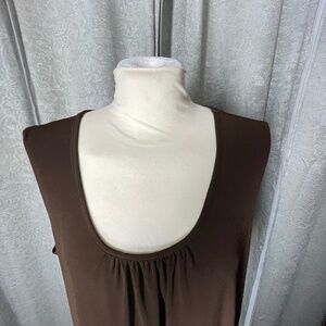 Women’s XL Brown Susan Graver Muscle Tank Top